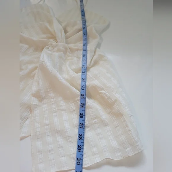 Zara Knotted Stripe Tunic Top Size XL - Picture 10 of 11